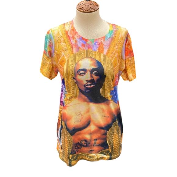 Tupac Amaru T-Shirt Awa Merch 2014 Men's size Large - Picture 1 of 9